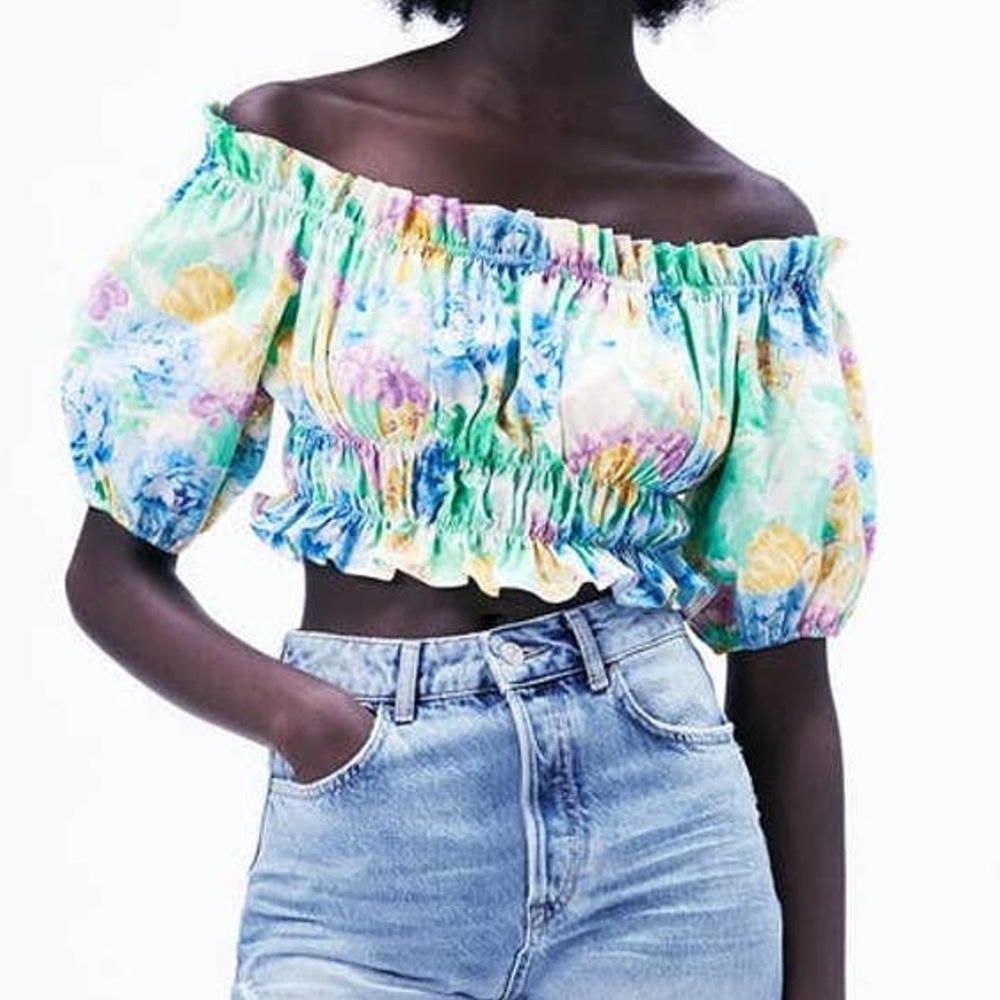 Zara floral top